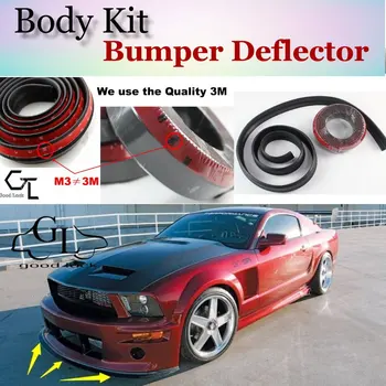 Bufera Lūpu Deflektoru Lūpām Ford Mustang GT / CS Priekšējais Spoilers Svārki Par TopGear Faniem Auto Apskatīt Tuning / Body Kit / Lentes