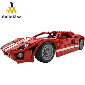 Buildmoc Ne-RC 2005Ford-Mustang Hoonicorn 1:12 RTR V2 Veidošanas Bloku Tehnikas Sacīkšu Pilsētas Auto Ķieģeļi Rotaļlietas Bērniem