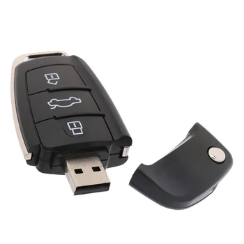 Burfun USB Stick Atdzist 128gb Auto Atslēgu Pen Drive 8GB 16GB 32GB 64GB Atmiņas U Diska 256 GB Mini Datoru Dāvanu USB Flash Drive Usb Atslēga