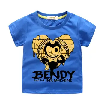 Bērni 3D Bendy T-krekls Apģērbu ar Īsām Piedurknēm Tees Top Kostīms Zēniem un Meitenēm Vasaras T Krekls Unisex Bērniem Tshirt Kostīmu TX116