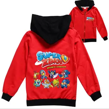 Bērni, Meitenes, Zēni, Hoodies Virsdrēbes super zings superzings Kapuci Bērniem Toddler sporta Krekls Drēbes Topi 1-16 Gadiem