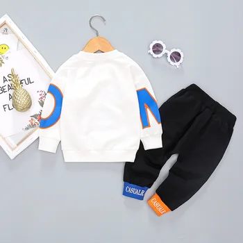 Bērniem Pavasarī Vēstuli Drēbes Uzvalku Jauno Rudens Bērniem Zēni Meitenes Modes T Krekls, Bikses 2gab Zīdaiņiem, Zīdaiņu Apģērbs Casual Sporta