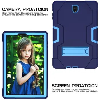 Bērniem Triecienizturīgs Hibrīda Silikona Case For Samsung Galaxy Tab S4 10.5 SM-T830 T835 T837 Vāks Cilnes S4 10.5 T830 gadījumā+filma+Pildspalva