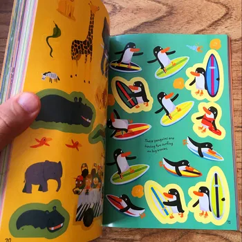 Bērnu 1000 atkārtoti karikatūra uzlīmes/ Kids bērnu dzīvnieks/dinosaur/princese/motion uzlīmi grāmatas kindergarden skolas