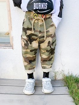 Bērnu Apģērbs Zēniem Kamuflāžas Bikses Jūra Bērniem Rudens Rietumu Stila Bikses 2020. Gada Pavasarī Baby Bērnu Zēns korejas tong ku