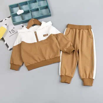 Bērnu Apģērbu Komplekti, No 2021. gada Pavasarī, Rudenī Toddler Zēnu Drēbes pelēkā vārna+Elsas 2gab Apģērbs Bērniem Sporta Tērps Zēnu Apģērbu Komplekti, 5 Y