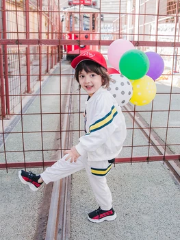 Bērnu Atpūtas Uzvalks, Zēnu Pavasara korejiešu Bērnu Apģērbu Bērniem Sporta Mētelis Zēns Bērnu Rietumu Stila Divu Gabals, kas