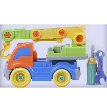 Bērnu DIY Demontāža, Montāža Projektēšana Auto Ekskavatoru/Krāns/Maisītājs Truck Dump Truck Automašīnas Rotaļlietas Būvniecības Izglītības Montāža
