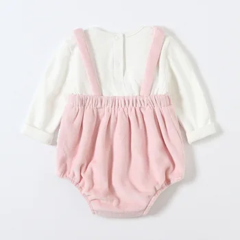 Bērnu Drēbes, Bērnu Meitenes Kopumā Rudens Trušu Drukāt Jaundzimušo Kostīmu Baby Romper Baby Meitenes Jumpsuit Zīdaiņu Apģērbs no 0-2Y