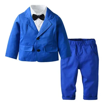 Bērnu Formālu Uzvalku Bērnu Zēniem tauriņu Kāzu Kleitu Bērni Džentlmenis Komplekti Bērniem Ziemas Rudens Darbības Apģērbi