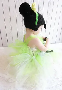 Bērnu Foto Prop Halloween parūka kostīmu Princese Tiana iedvesmoja parūka / cepuru, Princese un Varde, 6month - pieaugušo bezmaksas piegāde
