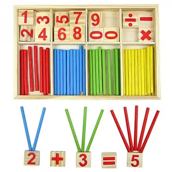 Bērnu Koka Rotaļlietas 99 Reizināšanas Tabula Matemātikas Rotaļlietu 10*10 Attēls Bloki Bērnu Mācīties Izglītības Montessori Dāvanas