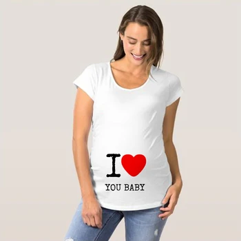 Bērnu Kājām drukāšanas Grūtnieču T-Krekls Dzemdību Krekls ar Īsām Piedurknēm Topi Smieklīgi Grūtniecības Krekli Moderns Mammas Gudrs Raksts