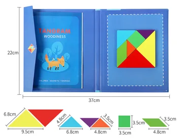 Bērnu Magnētiskā Puzle, Grāmatu, Koka Rotaļlietas, Figūras, Valdes Bērni Agri Izglītības Rotaļlietas, Attīstības Puzzle Radošo Magneti
