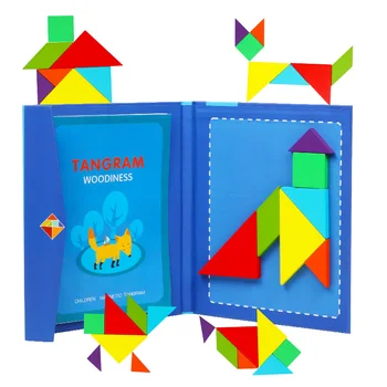 Bērnu Magnētiskā Puzle, Grāmatu, Koka Rotaļlietas, Figūras, Valdes Bērni Agri Izglītības Rotaļlietas, Attīstības Puzzle Magnētisko Jigsaw