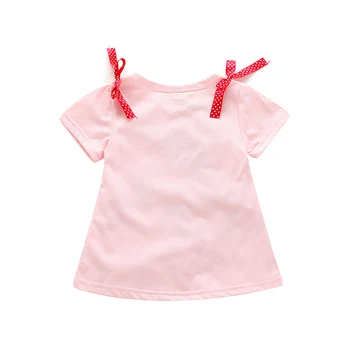 Bērnu, Meiteņu T-krekls Vasaras Īsām Piedurknēm Cute Sedz Top Tee Meiteni Bērniem Outwear Bērnu Drēbes