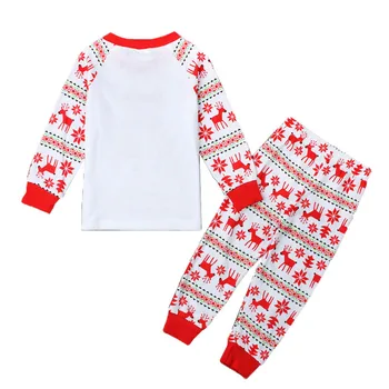 Bērnu Sleepwear Ziemassvētku Tērpiem, Meitenes 2gab Pidžamas Komplekts Rudens, Ziema, Santa Claus Bērnu Apģērbu Komplekti Meitenēm Ziemassvētku drēbes