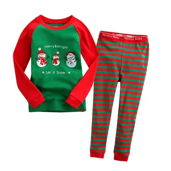 Bērnu Sleepwear Ziemassvētku Tērpiem, Meitenes 2gab Pidžamas Komplekts Rudens, Ziema, Santa Claus Bērnu Apģērbu Komplekti Meitenēm Ziemassvētku drēbes