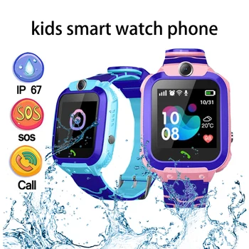 Bērnu Smart Skatīties Bērniem, Tālrunis Skatīties Smartwatch Zēniem Meitenes Ar Sim Kartes Foto Ūdensizturīgs IP67 Dāvanu IOS Android