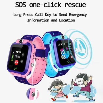 Bērnu Smart Skatīties Bērniem, Tālrunis Skatīties Smartwatch Zēniem Meitenes Ar Sim Kartes Foto Ūdensizturīgs IP67 Dāvanu IOS Android