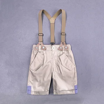 Bērnu Zēnu Apģērba Komplekts Rudens Skaists Uzvalks Par Bērnu Zēniem Loku T-Krekls+ Dungarees Krūšautlenču bikses, Bērnu Apģērbs, Komplekts