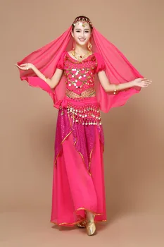 Bērnu bollywood dejas, kostīmi, svārki pieaugušajiem, bērniem, sievietēm, plus lieluma apģērbu, kleitu jupe valkā indiešu dejotājiem deju tērpu sari