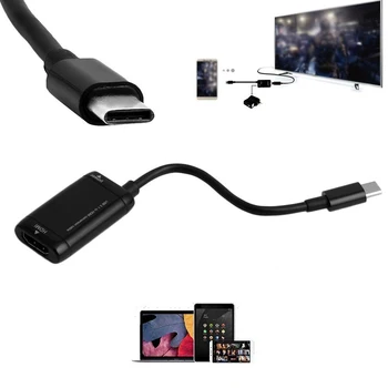 C tipa Un Micro USB 3.1 HDMI 1080P HD Audio / Video Kabelis HDTV Converter Adapteri Plug And Play, Lai Klēpjdators, Tablet Tālrunis