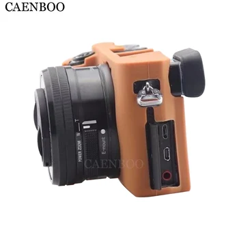 CAENBOO Kameras Soma Mīksta Silikona Gumijas Aizsardzības Fotokameras korpusa Vāciņu Gadījumā Ādas Sony A6300 ILCE-6300 Universālā 16-70mm/50mm