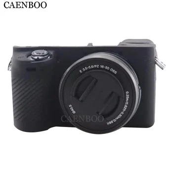 CAENBOO Kameras Soma Mīksta Silikona Gumijas Aizsardzības Fotokameras korpusa Vāciņu Gadījumā Ādas Sony A6300 ILCE-6300 Universālā 16-70mm/50mm