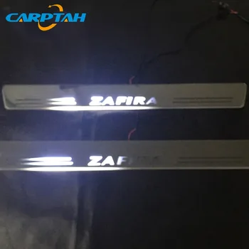 CARPTAH Apdares Pedāli Auto Eksterjera Daļas, LED Durvju Apmaļu Pretnodiluma Plāksnes Ceļš Dinamisku Streamer gaismas, Opel Zafira B 2006. - 2018.gadam