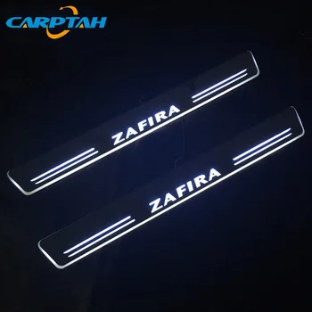 CARPTAH Apdares Pedāli Auto Eksterjera Daļas, LED Durvju Apmaļu Pretnodiluma Plāksnes Ceļš Dinamisku Streamer gaismas, Opel Zafira B 2006. - 2018.gadam