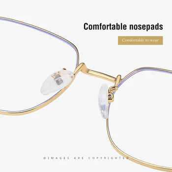 CARTELO Modes Metāla Skaidrs, Lēcas, Brilles Melnā Sieviete Anti Blue Ray Brilles Sievietēm Anti Zilā Gaisma Datoru Brilles Cool
