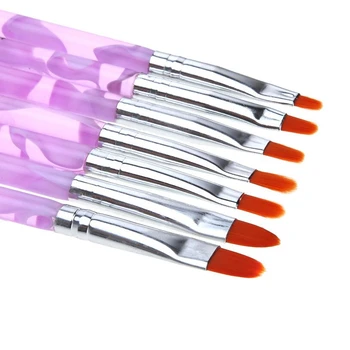 CCBLING 7pcs/daudz Nagu Mākslas Otu Pildspalvas Nagu Sukas UV Gela Nagu laka Krāsošanas Otas Zīmēšanai set Manikīra Instrumentu Komplekts Komplekts