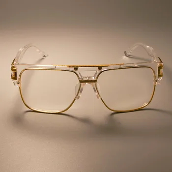 CCSPACE Zelta Metāla Pārredzamu Brilles Rāmis Classic Retro Laukumā Zīmola Dizainere Vīrieši Sievietes Brilles Modes Briļļu SU108