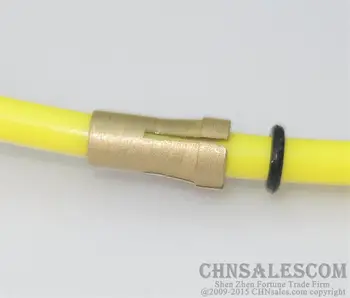 CHNsalescom BINZEL Stila PTFE ar Misiņa Starplikas un Cooper Termināļa 1.2-1.6 mm Stieples 5M 16ft Dzeltena