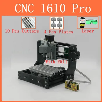 CNC1610 withER11,diy mini cnc gravēšanas mašīnas,lāzera gravēšana,Pcb PVC, koka router,cnc 1610 pro,Var strādāt bezsaistē