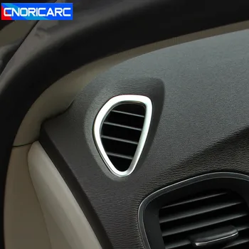 CNORICARC Nerūsējošā Tērauda vadības Paneli, Gaisa Kondicionēšanas Kontaktligzdas Rāmītis Dekoratīvais Vāciņš Melns Volvo V40 2012-18 Auto stils