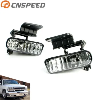 CNSPEED Miglas lukturi par Chevrolet CHEVY 99-02 Silverado 00-06 Piepilsētas Tahoe Skaidrs, Objektīvs Miglas lukturis Tālās gaismas Lukturi YC101000