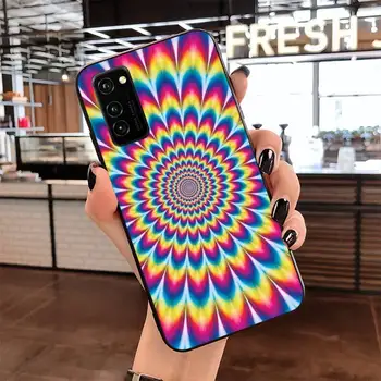 CUTEWANAN Krāsains Psychedelic Trippy Mākslas Telefonu Gadījumā Segtu Samsung S20 plus Ultra S6 S7 malas S8 S9 plus S10 5G lite 2020