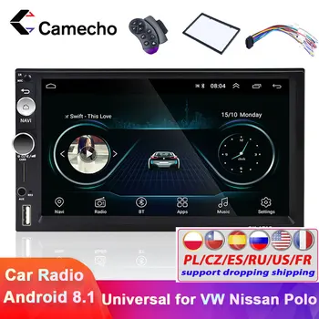 Camecho Andriod 8.1 Auto Multimediju Atskaņotājs, GPS Navigācija, Auto Radio 2 Din Wifi USB FM FM MirrorLink 7