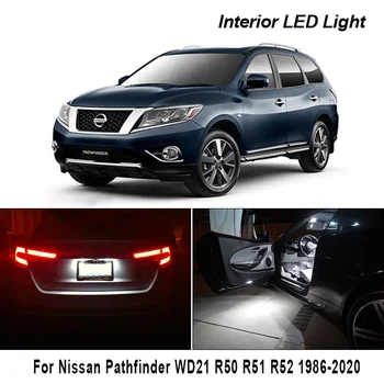 Canbus Par Nissan Pathfinder WD21 R50 R51 R52 1986-2020 Transportlīdzekļa LED Interjera Dome Kartes Gaismu Komplekts Auto Lampas Piederumi