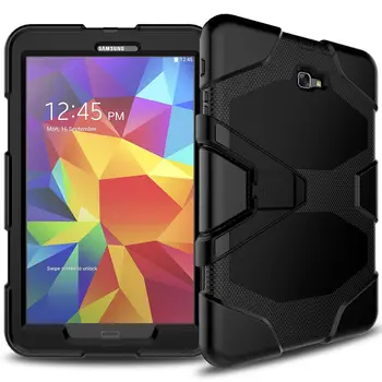 Case For Samsung Galaxy Tab A6 10.1 2016 T580 T585 SM-T585 T580N Lietu Vāku Tablete Triecienizturīgs lieljaudas Ar Statīvu Pakārt Būtiska