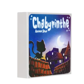 Chabyrinthe galda Spēles Karšu Cute Kaķēns Kaķis Kartes Bērniem Dāvanu Pilna Versija angļu valodā Mājas Puse Kāršu Spēle 43 kartes