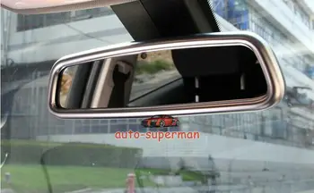 Chrome Interjera atpakaļskata spoguļa Vāciņš Melns BMW 3 4 Series F30 F31 F32 F34 2013+