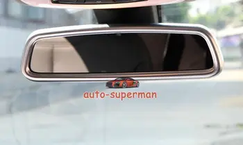Chrome Interjera atpakaļskata spoguļa Vāciņš Melns BMW 3 4 Series F30 F31 F32 F34 2013+