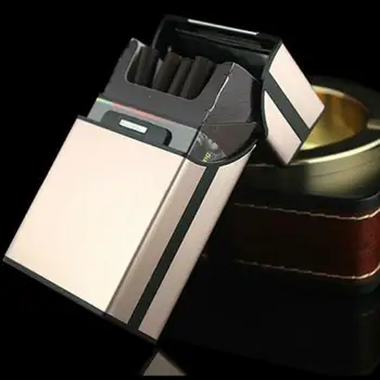 Cigarešu etvija Alumīnija, Metāla, Cigāru un Cigarešu Kārbas Turētājs Tabakas izstrādājumu Uzglabāšanas Gadījumā 20pcs Cigaretes Konteineru Dāvanu