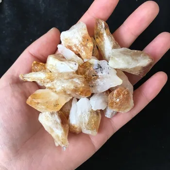 Citrine kristāls dabiskā kvarca kristāls neapstrādātiem dārgakmeņiem un minerāliem citrine kristāla dabiskās izejvielas akmens crystal kolekcija