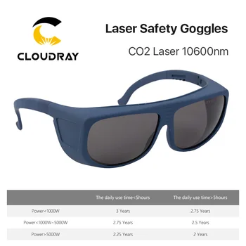 Cloudray 10600nm Lāzeru Drošības Brilles OD4+ CE Stils T Aizsargbrilles CO2 Lāzera Bezmaksas Piegāde