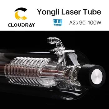 Cloudray Yongli A2s 90W CO2 Lāzera Caurule Koka Lietā Box Iepakojuma Garums 1250 Dia. 80mm par CO2 Lāzera Gravēšanas Griešanas Mašīna