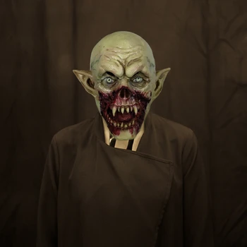 Cosmask Halloween Asiņaini Biedējošu Maskas Pieaugušajiem Zombiju Monstru Vampīru Maska, Lateksa Kostīms Puse Pilnu Galvas Maska